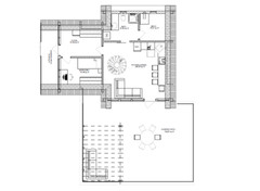 42’x49’ 2 Beds 1 Bath Small A-Frame Cabin Architectural Build Plans PDF Download