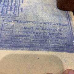 Vtg 1953 AT&SF Santa Fe Building Blueprints Railroad Memorabilia Kansas ~25 pgs