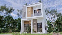 17×23 Feet Small House Plans 5×7 Meter 2 Bed 2 Bath PDF Plan (A4 Hard Copy)