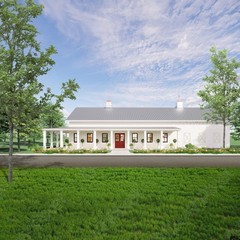 Redwood Barndominium House Plan Design – 3 Bed 2 Bath 2250 sq ft – Three Garage