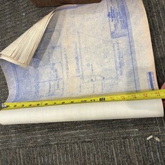 Vtg 1953 AT&SF Santa Fe Building Blueprints Railroad Memorabilia Kansas ~25 pgs