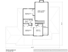 Full Set of two story 4 bedroom house plans 2,159 sq ft