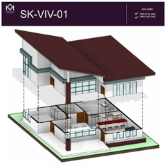 383 3/4″ x 448-3/4″ (09.75X11.40 m) A Frame Modern House – Plan Blueprint PDF