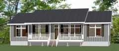 60×30 House — 4 bedroom 3 Bath — 1,800 sqft — PDF Floor Plan — Model 2B