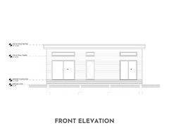 Modern Cabin House, 16′ x 32′, 512 Sq Ft, Tiny House, Architectural Plans