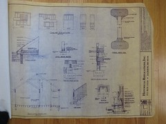HISTORICAL REPLICATIONS HOUSE PLANS 3 COMPLETE SETS of BLUEPRINTS PLAN 1098