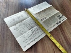MCM Kitchen Cabinets Cupboards Construction Guide Vintage 1950s Skil Chart 105