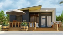 6x5m Tiny Home Plans – 2 Bedrooms, Washroom, Living Room, Mini Kitchen Design