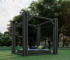 Freestanding Hammock DIY Plans, Outdoor Patio ,Gazebo Project Blueprints