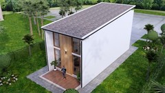 16×33 Feet House Plan 5×10 Meter 2 Beds 2 Baths Shed Roof (A4 Hard Copy)