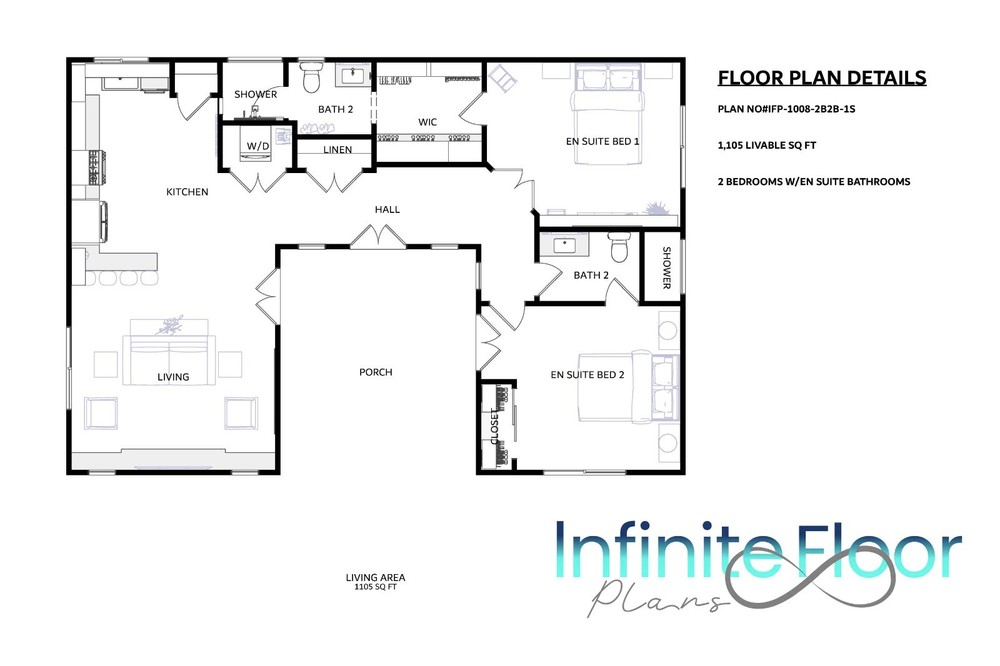 ADU CASITA SMALL HOME TINY HOME FLOOR PLANS MODERN OPEN FLOOR PLAN DESIGN