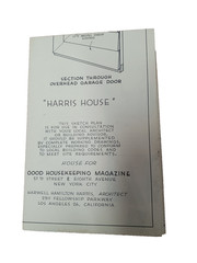 VTG 1950s Harris House Good Housekeeping Floor Plan L Shape Ranch Harwell MCM