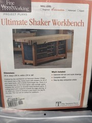 QTY 2 Fine woodworking magazine Project Plans Workbench Building Plans