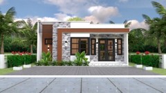 House Design Plan 8×11 Meter 26×36 Feet 3 Bedrooms Terrace Roof (A4 Hard Copy)