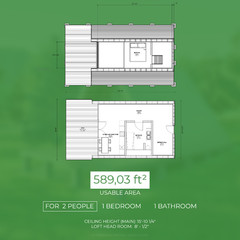 A-Frame Cabin House Plans PDF | Modern Small House Design | Digital Download