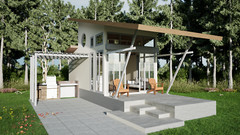 Custom Two Story Cottage House Plan 13’ x 25’ with Images, Free CAD & PDF File