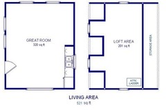 16×20 Cabin w/Loft Plans Package, Blueprints & Material List