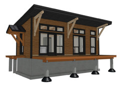 12′ x 30′ Mini Lake Cabin II Timber Frame Plan Set