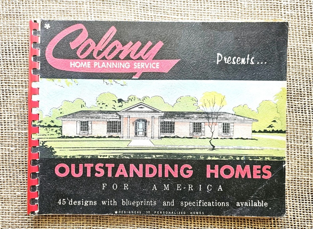 1950s Colony Home Planning Service Outstand Homes Floor Plan Book America
