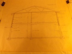 VINTAGE HOUSE BLUEPRINTS #10— 18″ X 24″ SEE PICTURES 3 PAGES