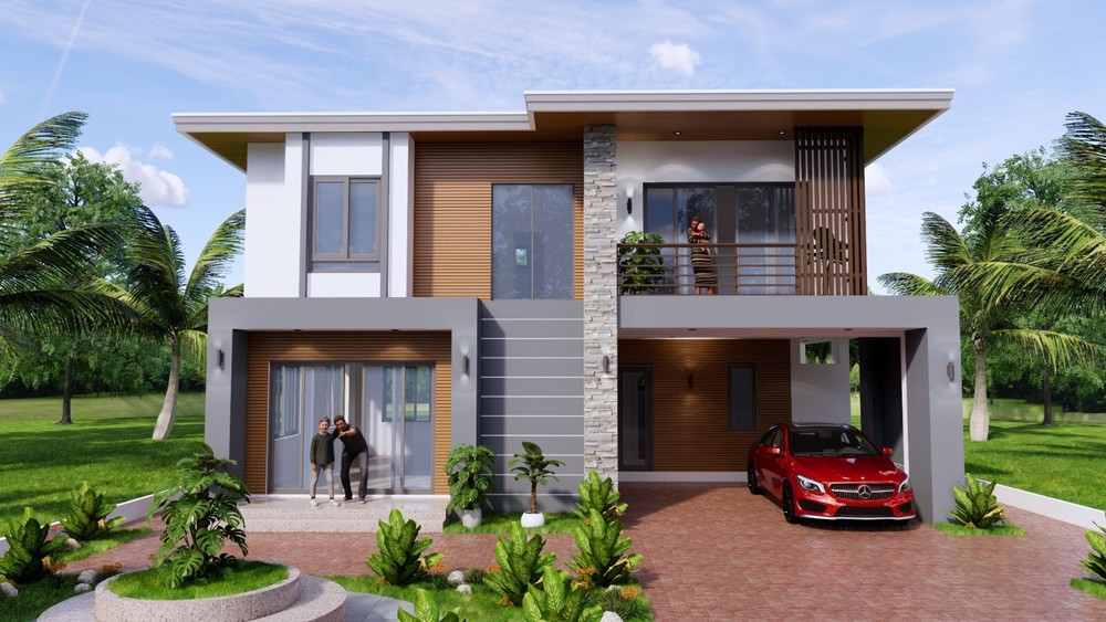 36×23 Feet House Plan 11×7 Meter 3 Bed 3 Baths Terrace Roof (A4 Hard Copy)