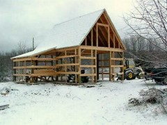 Candlewood Mini-Barn, Garage and Shop – 3 Sets of Pole Barn Plans (eB-110×3)