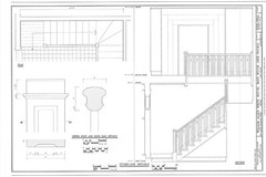 HOUSE PLANS – Tudor Revival mansion, detailed blueprints, PRINTED floor plans