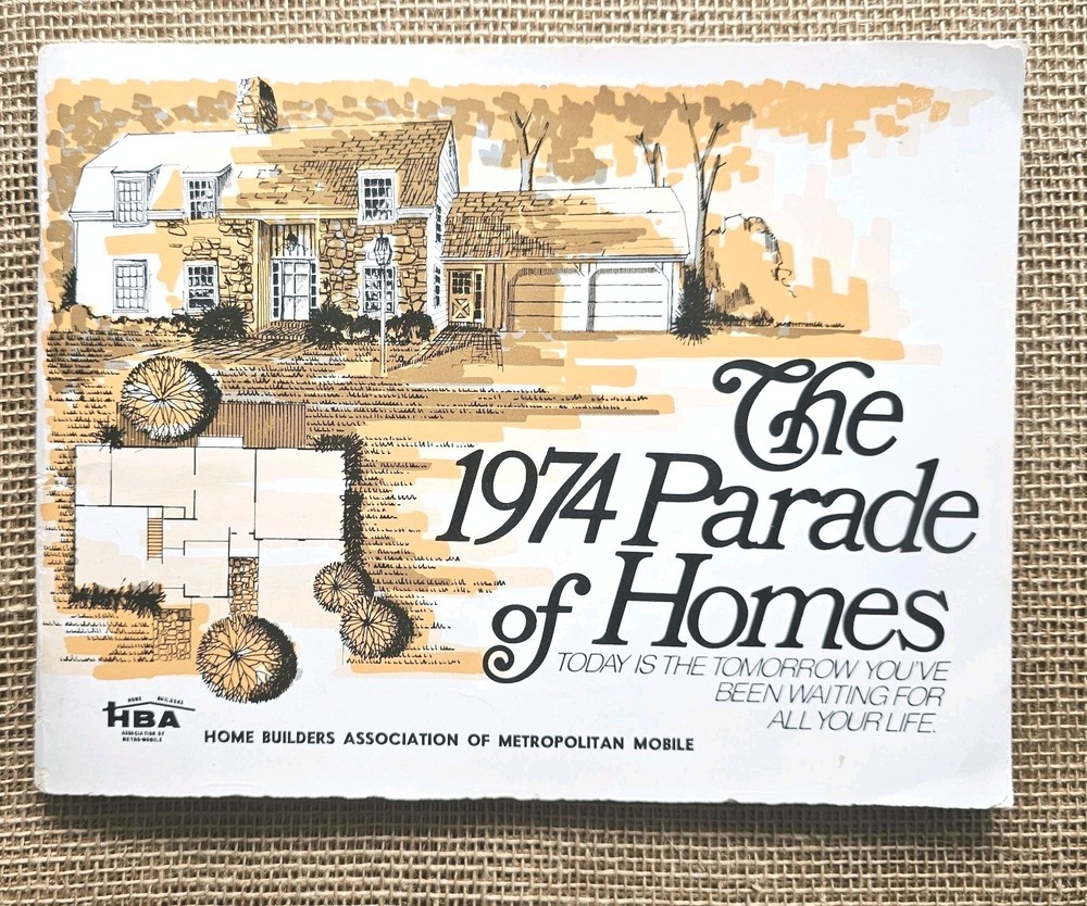 1974 Parade Of Homes Mobile Al Home Builders Ass. House Plans Book