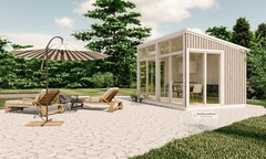 10×14 Garden Greenhouse Construction Plan, Modern Pool Shed Blueprints