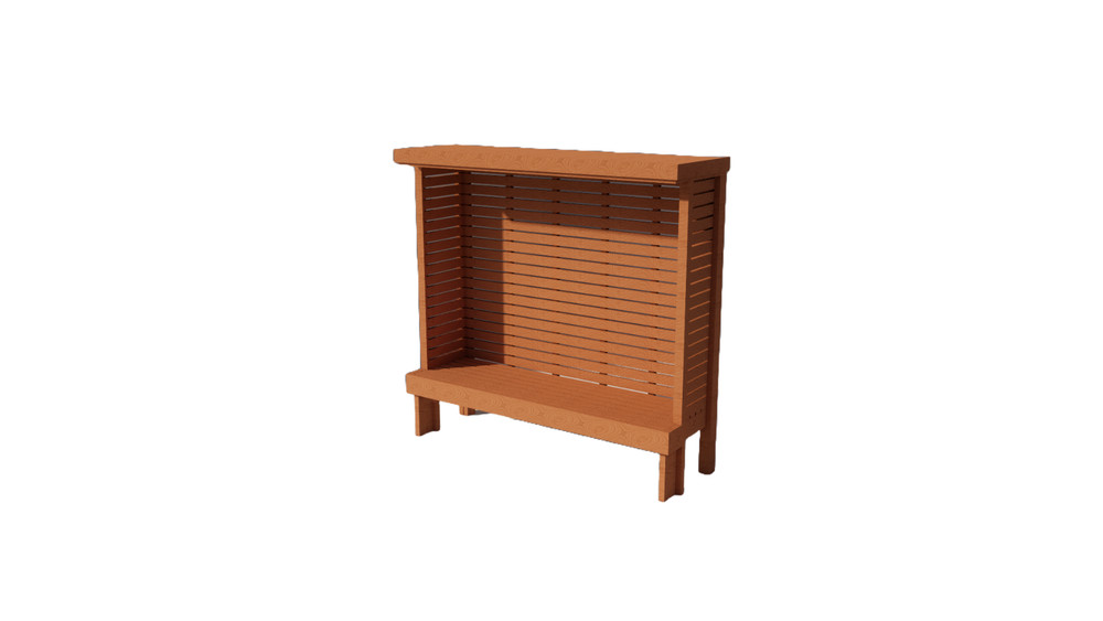 DIY Outdoor Wooden Bench with Privacy Walls Building Plans | Privacy Nook