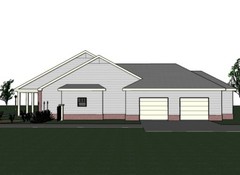 Abbigale 2161G 3 SIDING-BRICK home, house plan 4 beds, 2.5 baths PDF