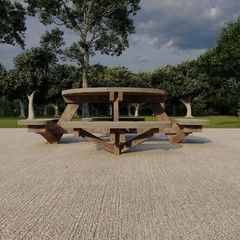 Round Picnic Table Woodworking Plans – Complete Guide with Shopping List & More