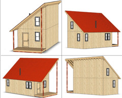 13’x31′ Tiny House Home Cabin Loft DIY Architecture Build Plans, PDF Download.