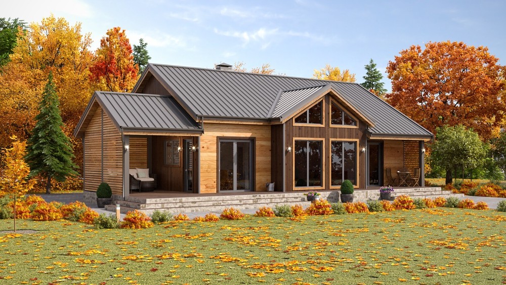 Charming backyard cabin 3 Bed, Bath Architectural Build Plans PDF Download