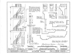 Authentic Victorian Octagon House Plans, wraparound porches, printed drawings