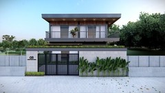 Modern 2-Storey Villa Design with Landscape | SketchUp + PNG Render | Mee Studio