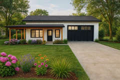 Barndominium House Plan – 2 Bed 1 Bath Garage 883 SF – Drawings Blueprints