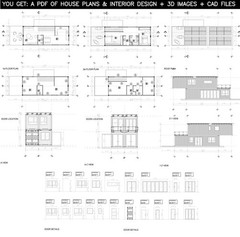 Container house plans – 2 bedrooms – 2 bathrooms – Digital PDF File