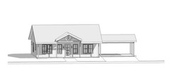 Classic Compact Barndominium 2 car carport – 2 bed 2 bath (39’x30′) 1170 SF Cust