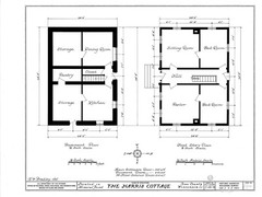 Wood and Stone Colonial Style cottage, historic house plans, walk out basement