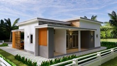 40×36 Feet House Plans 12×11 Meter 3 Beds 3 Baths Flat Roof PDF (A4 Hard Copy)