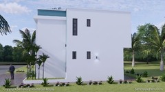 25X30 Small House Plan 7.5×9 Meter 4 Beds 4 Bath Terrace Roof PDF (A4 Hard Copy)