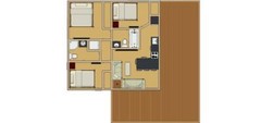 600sqft – 24’x25′ – 3bedrm/2bath – Tiny/Small House Plan – us – ala cart