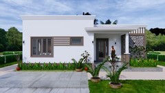 40×30 Feet House Plan 12×9 Meter 2 Beds 2 Baths Flat Roof PDF (A4 Hard Copy)