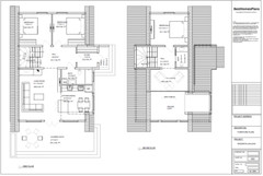 35’x51’ 3 Beds, 2 Baths Charming A-Frame Architectural Build Plans PDF Download.