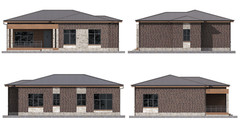 39’x49’ 3 Bed, 2 Bath Charming Single-Story House Architectural Build Plans PDF.