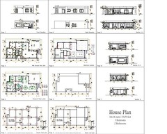 House Design 3d 10×18 Meter 33×59 Feet 3 Bedrooms Terrace Roof (A4 Hard Copy)