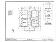 Rosalie, Natchez Southern Style Antebellum Mansion, architectural house plans