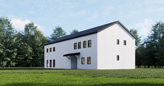 Barndominium House Plan, 5 Beds 3 bath with loft, 32’x70′ plan 2,400 sq ft | PDF