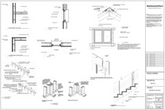 35’x51’ 3 Beds, 2 Baths Charming A-Frame Architectural Build Plans PDF Download.